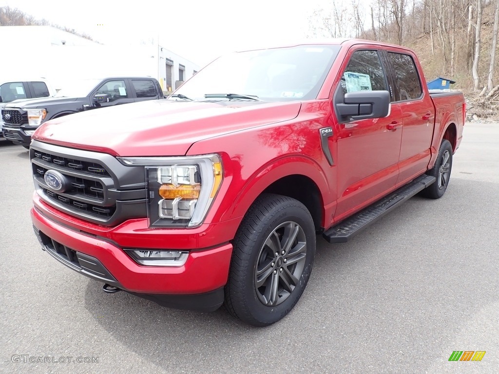 2021 F150 XLT SuperCrew 4x4 - Rapid Red / Black photo #5