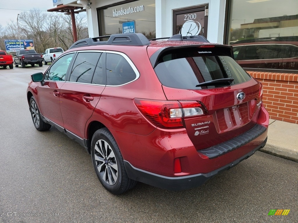2017 Outback 3.6R Limited - Venetian Red Pearl / Slate Black photo #35