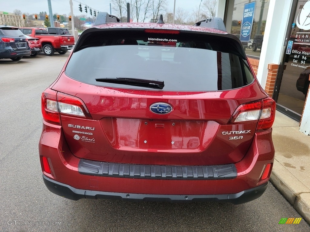 2017 Outback 3.6R Limited - Venetian Red Pearl / Slate Black photo #36