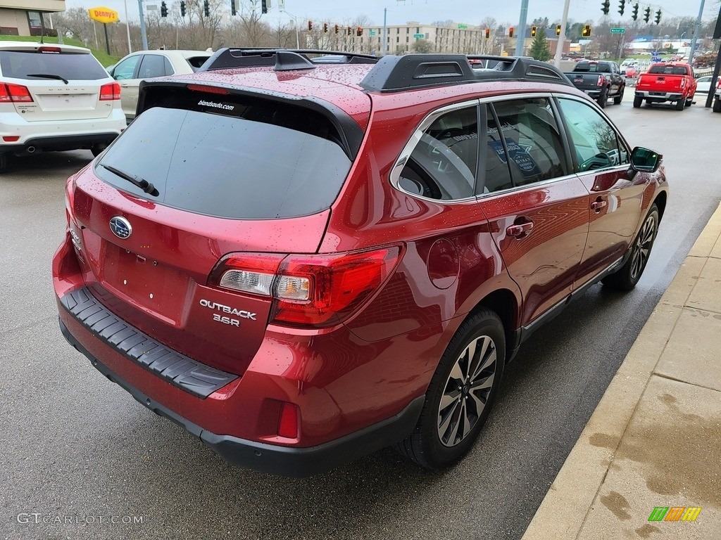 2017 Outback 3.6R Limited - Venetian Red Pearl / Slate Black photo #43