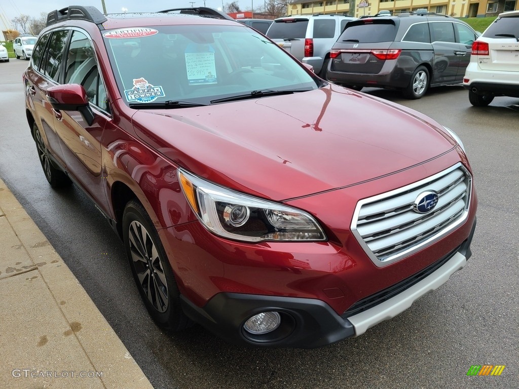 2017 Outback 3.6R Limited - Venetian Red Pearl / Slate Black photo #51