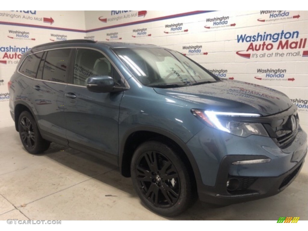 2021 Pilot Special Edition AWD - Steel Sapphire Metallic / Gray photo #2