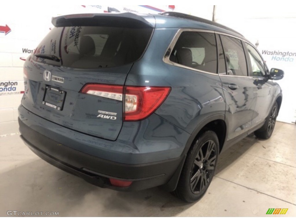 2021 Pilot Special Edition AWD - Steel Sapphire Metallic / Gray photo #3