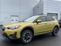 Plasma Yellow Pearl 2021 Subaru Crosstrek Premium Exterior