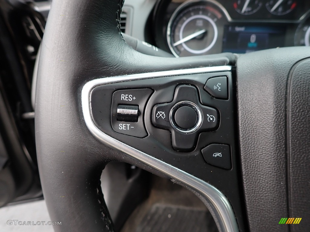 2015 Buick Regal AWD Ebony Steering Wheel Photo #141494557