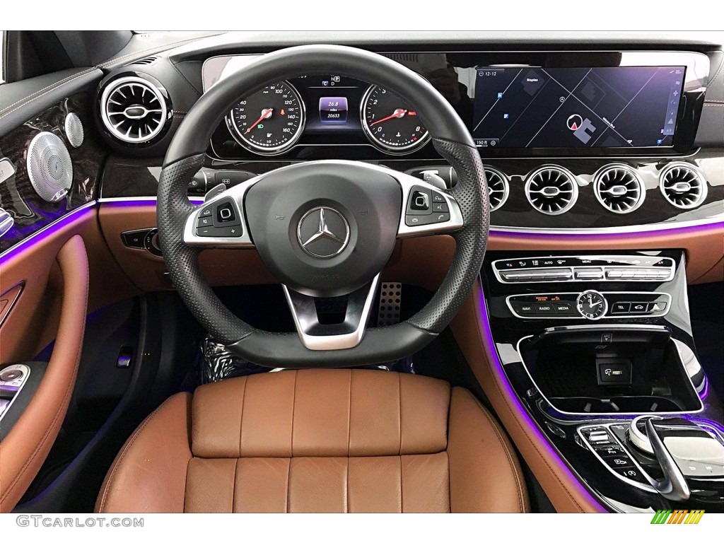 2018 Mercedes-Benz E 400 Coupe Saddle Brown/Black Dashboard Photo #141494948