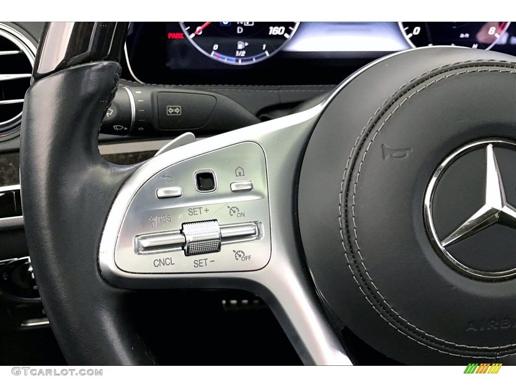 2018 Mercedes-Benz S 560 4Matic Sedan Black Steering Wheel Photo #141495257