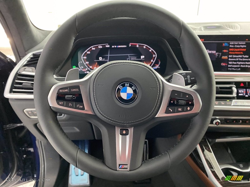 2021 BMW X7 M50i Tartufo Steering Wheel Photo #141495482