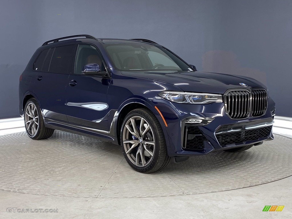 Tanzanite Blue II Metallic 2021 BMW X7 M50i Exterior Photo #141495557