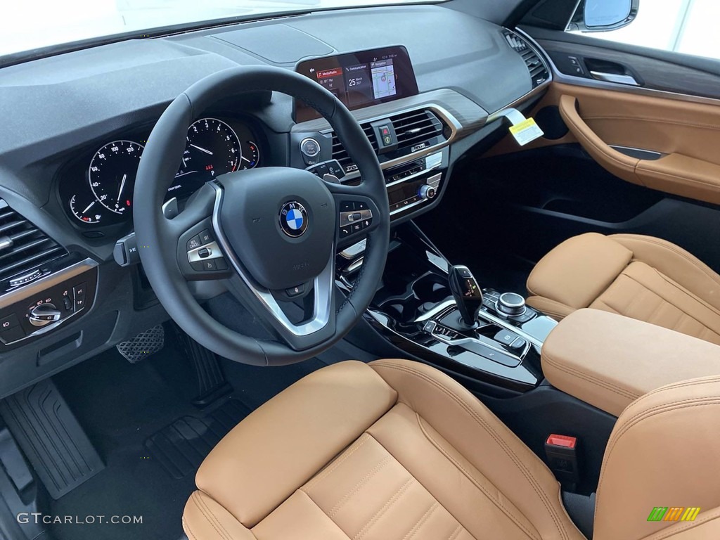 Cognac Interior 2021 BMW X3 sDrive30i Photo #141495593