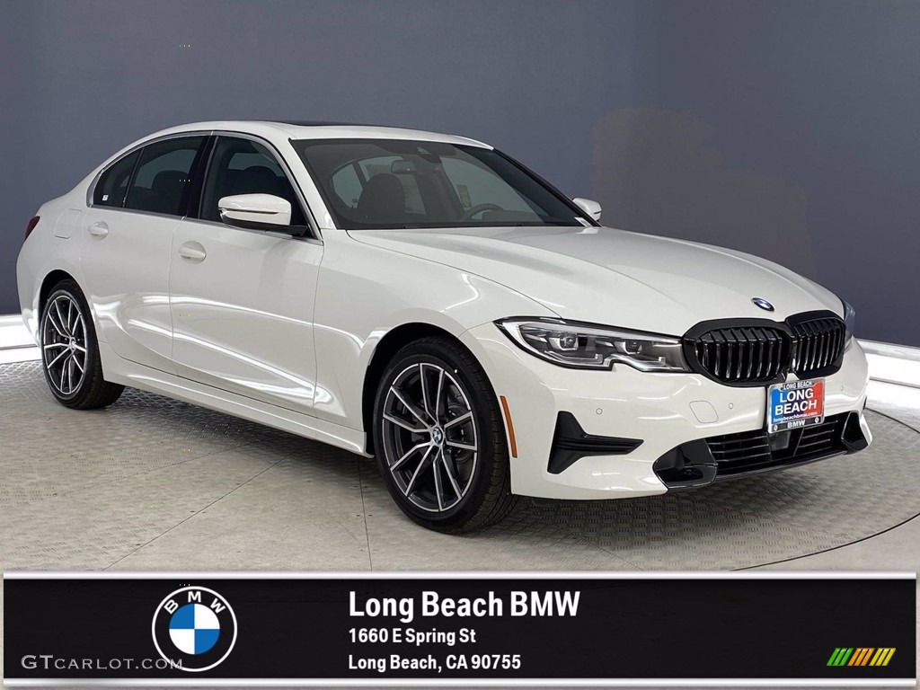 2021 3 Series 330i Sedan - Alpine White / Black photo #1