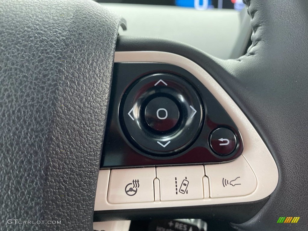 2017 Toyota Prius Prime Premium Gray Steering Wheel Photo #141496483