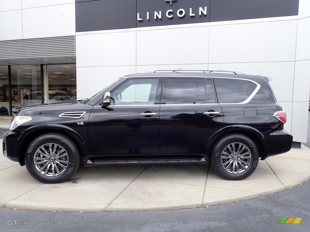 Super Black 2019 Nissan Armada Platinum 4x4 Exterior Photo #141496849