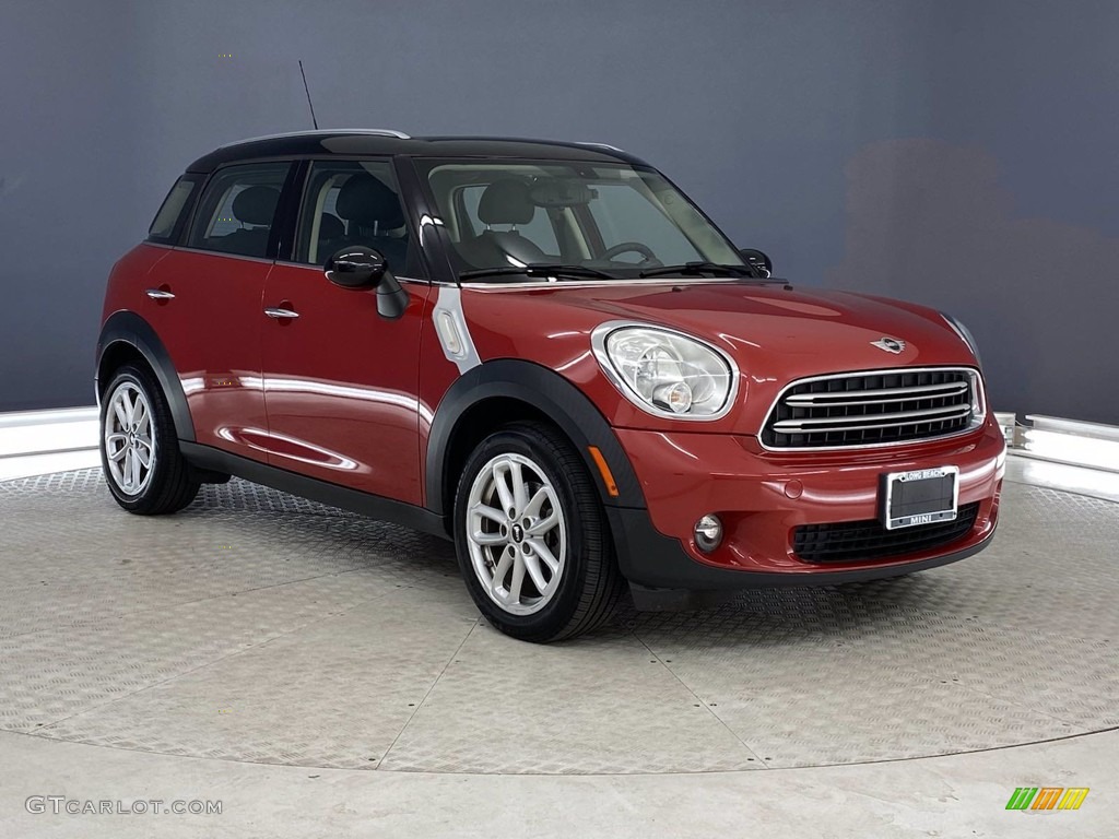 2016 Countryman Cooper - Blazing Red Metallic / Carbon Black photo #1