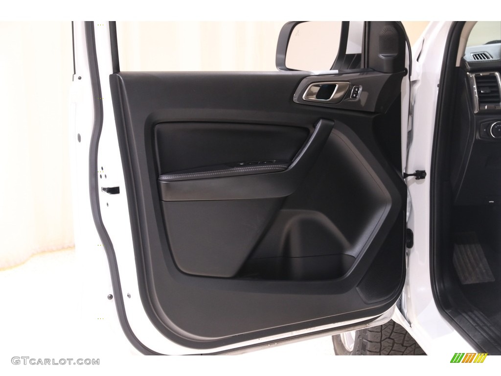 2020 Ford Ranger Lariat SuperCrew 4x4 Ebony Door Panel Photo #141499837