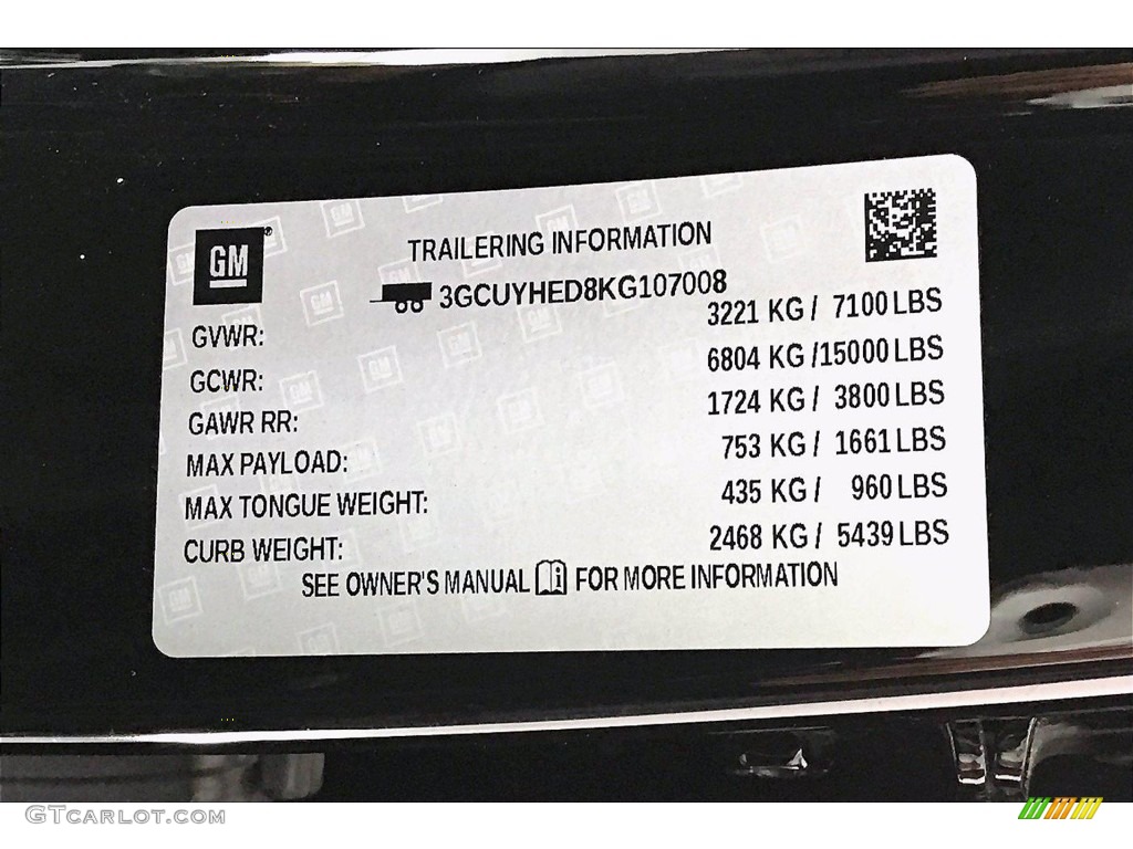 2019 Silverado 1500 High Country Crew Cab 4WD - Black / Jet Black photo #33