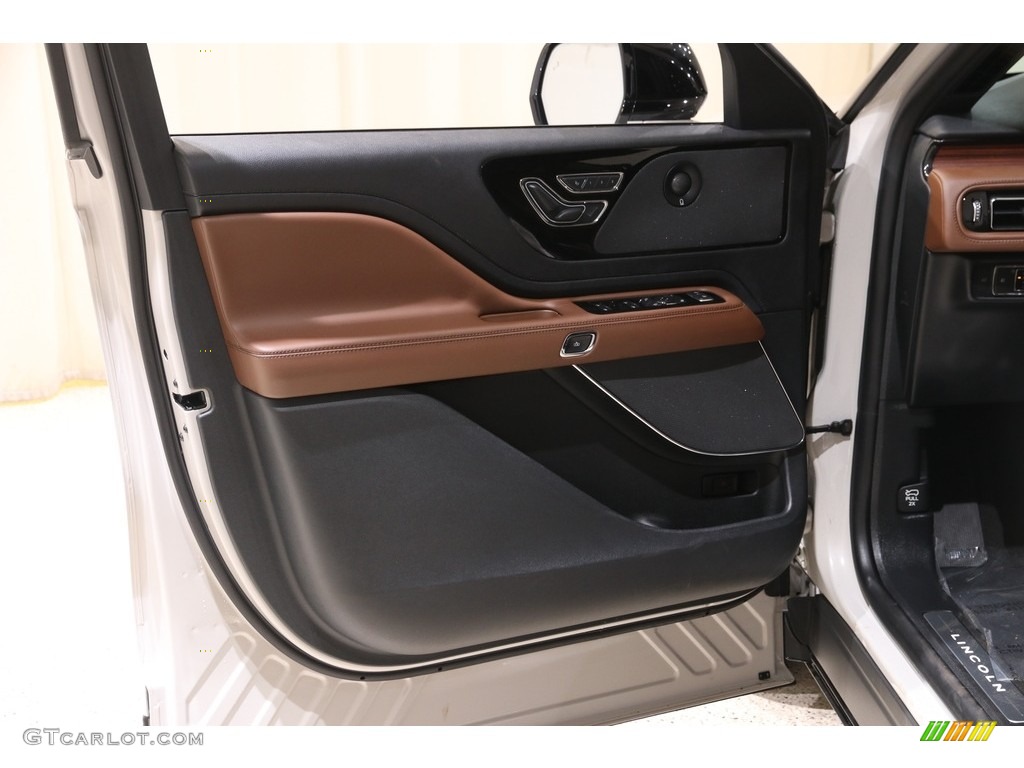 2020 Lincoln Aviator Reserve Ebony Roast Door Panel Photo #141500887
