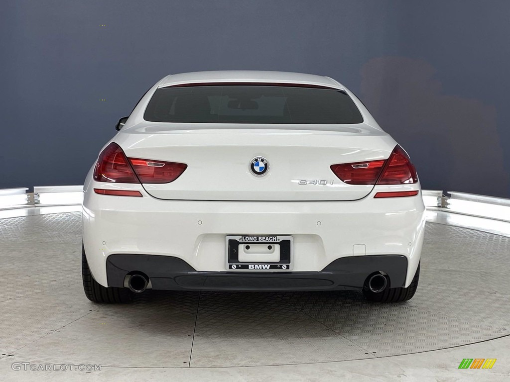 2018 6 Series 640i Gran Coupe - Alpine White / Black photo #4