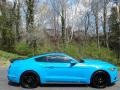 2017 Grabber Blue Ford Mustang EcoBoost Premium Coupe  photo #5