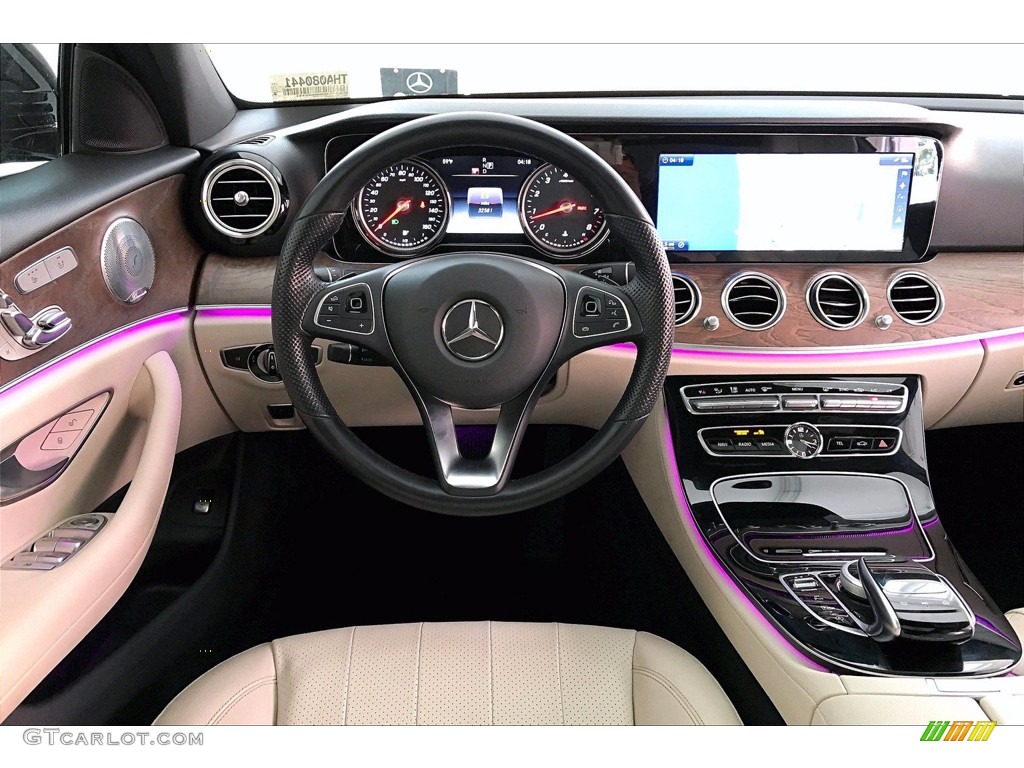 2017 Mercedes-Benz E 300 Sedan Macchiato Beige/Black Dashboard Photo #141502069