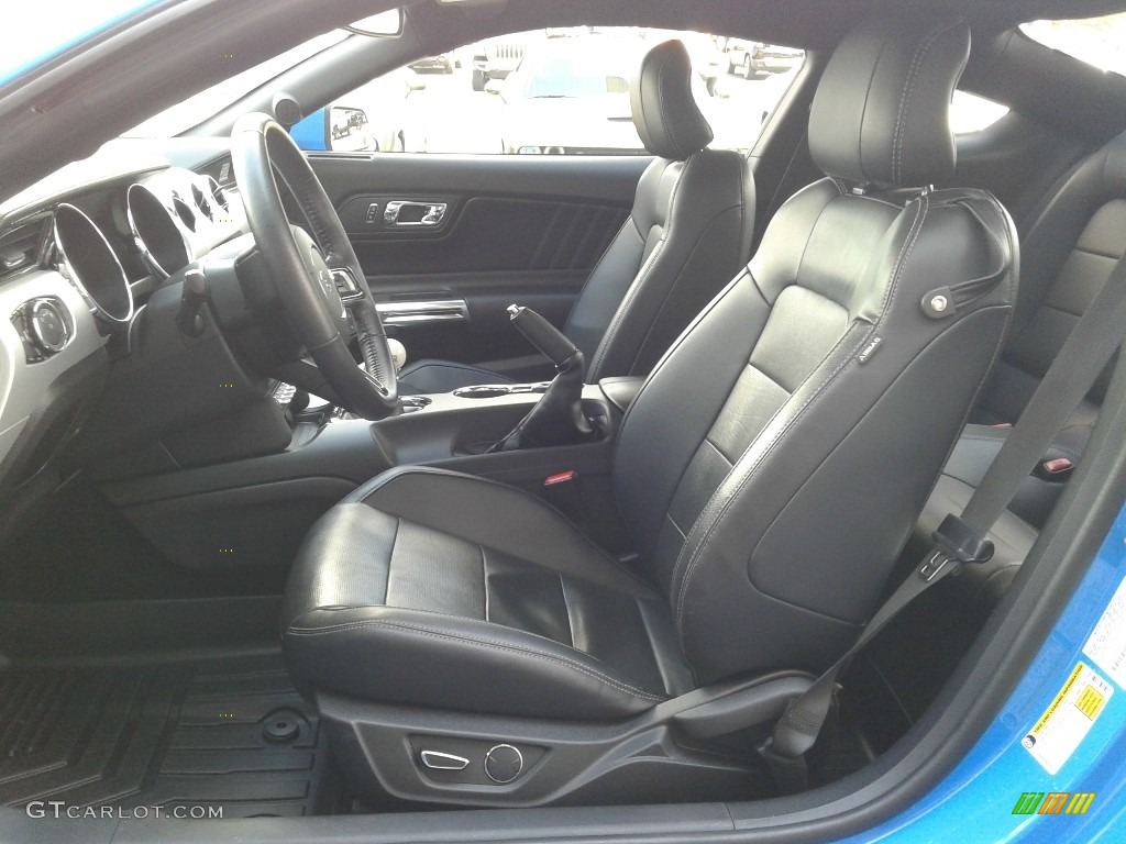2017 Mustang EcoBoost Premium Coupe - Grabber Blue / Ebony photo #10