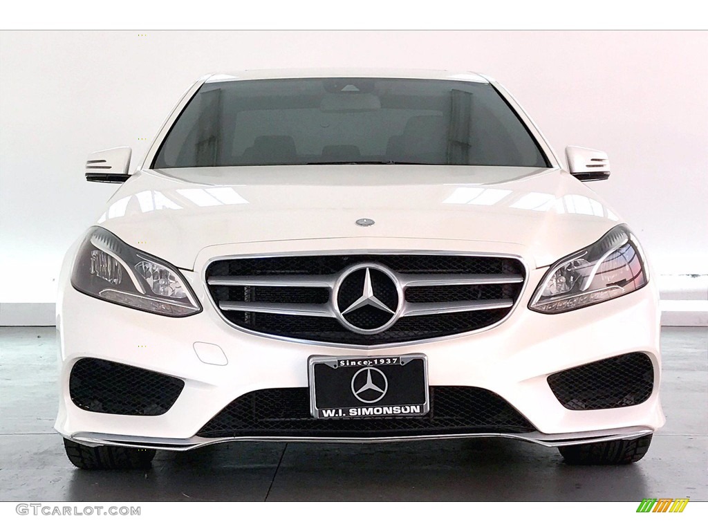 2014 E 350 Sport Sedan - Diamond White Metallic / Silk Beige/Espresso Brown photo #2