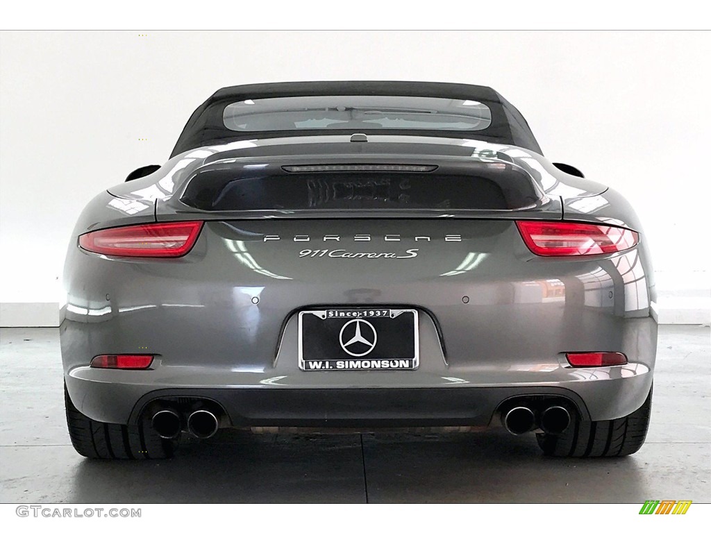 2013 911 Carrera S Cabriolet - Agate Grey Metallic / Black/Platinum Grey photo #3