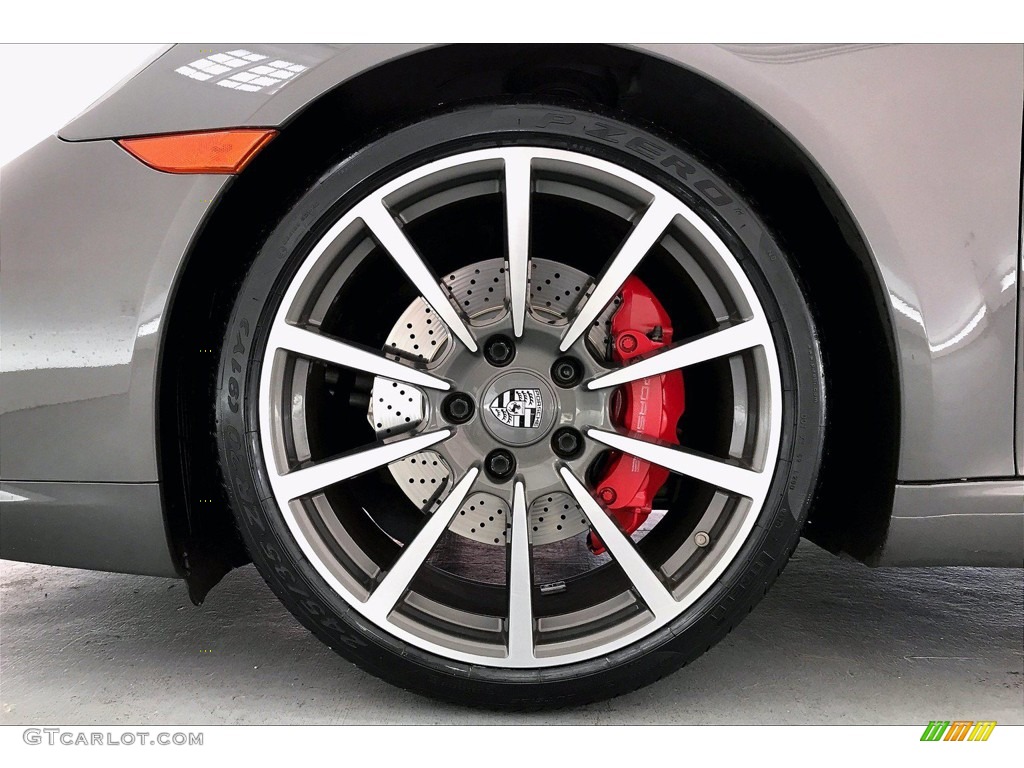 2013 911 Carrera S Cabriolet - Agate Grey Metallic / Black/Platinum Grey photo #8