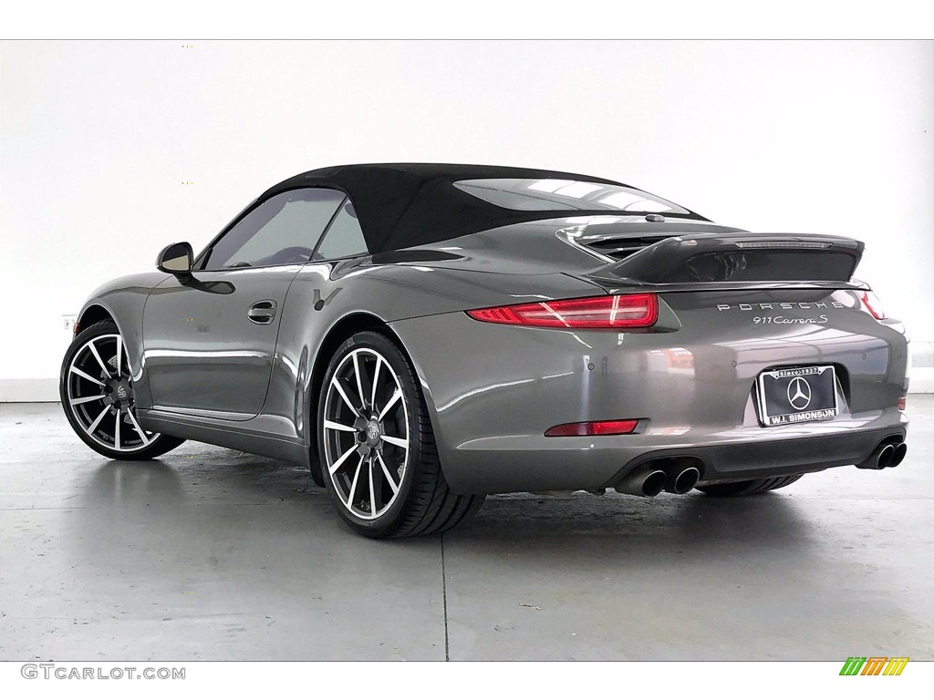 2013 911 Carrera S Cabriolet - Agate Grey Metallic / Black/Platinum Grey photo #10