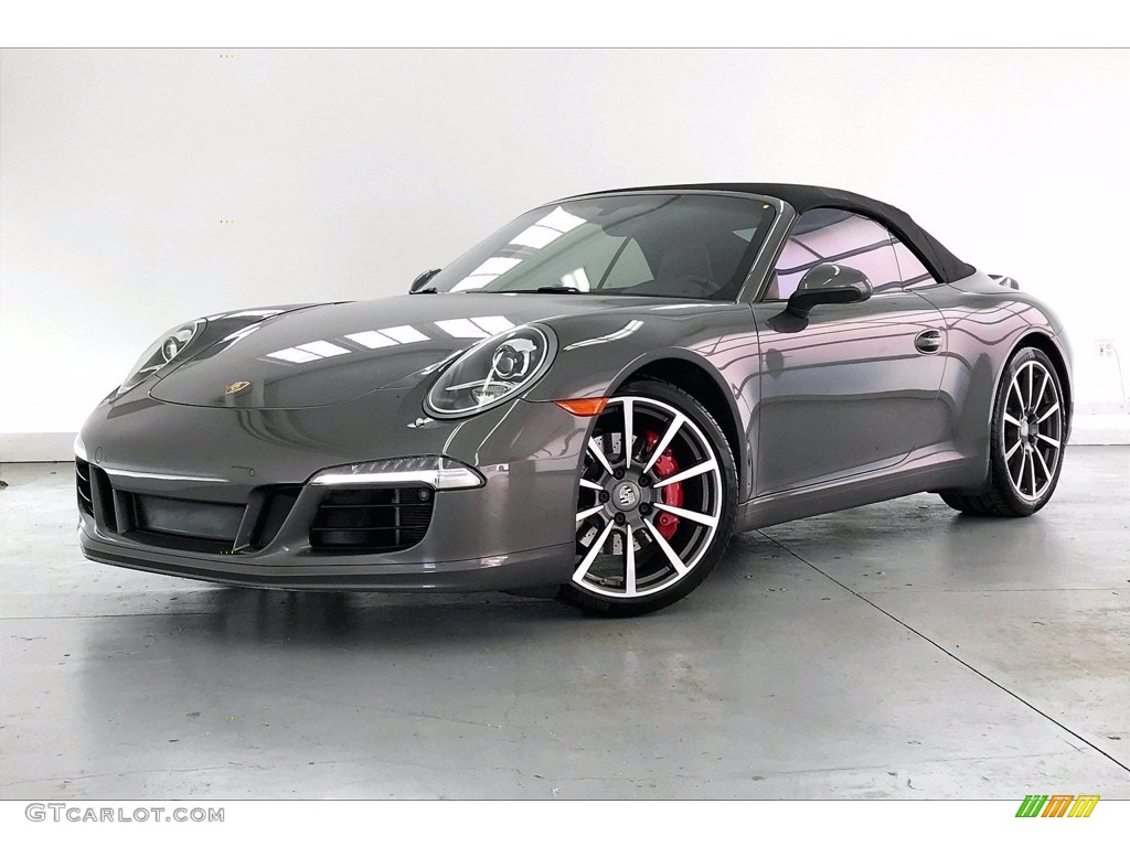 2013 911 Carrera S Cabriolet - Agate Grey Metallic / Black/Platinum Grey photo #12