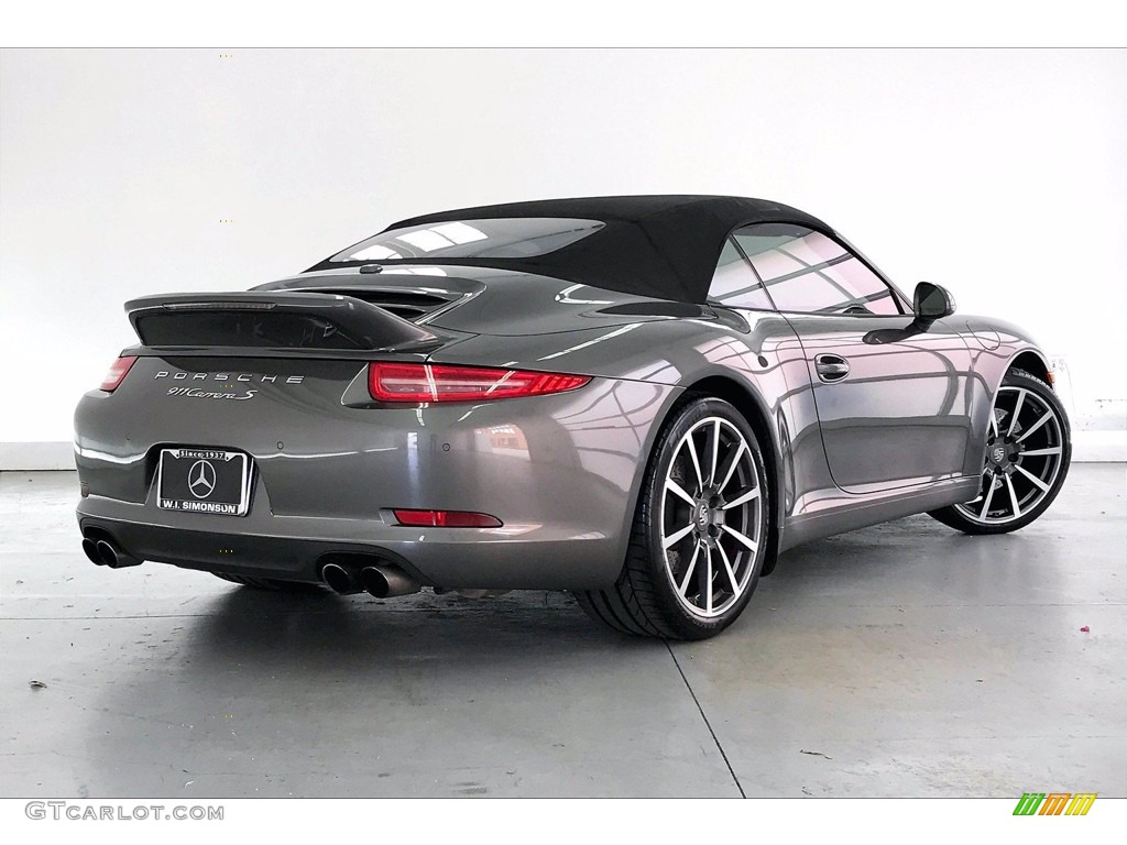 2013 911 Carrera S Cabriolet - Agate Grey Metallic / Black/Platinum Grey photo #13