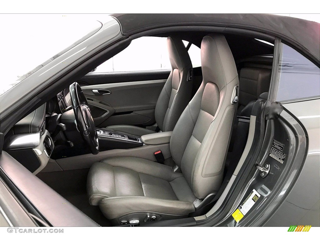 2013 911 Carrera S Cabriolet - Agate Grey Metallic / Black/Platinum Grey photo #18