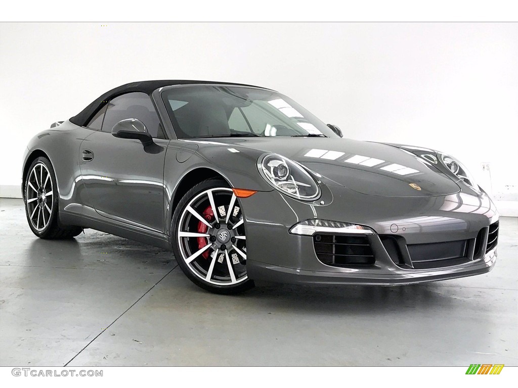 2013 911 Carrera S Cabriolet - Agate Grey Metallic / Black/Platinum Grey photo #34