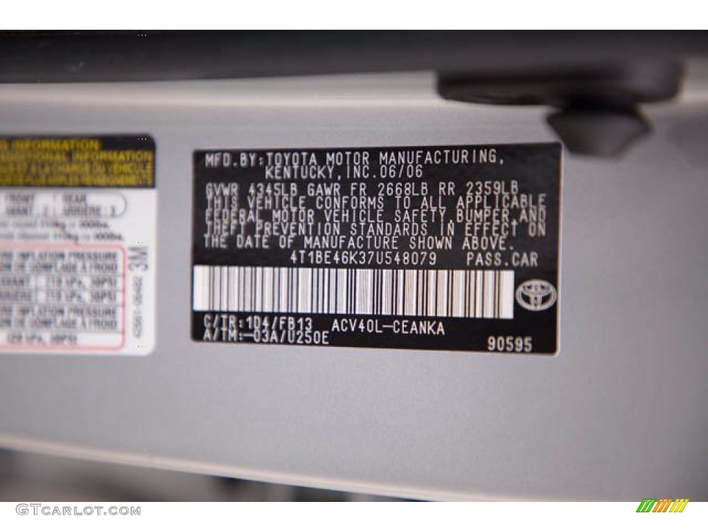 2007 Camry LE - Titanium Metallic / Ash photo #34