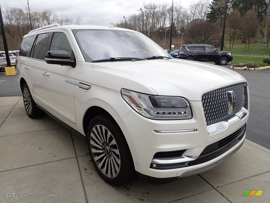 White Platinum Metallic Tri-Coat 2019 Lincoln Navigator Reserve 4x4 Exterior Photo #141507145