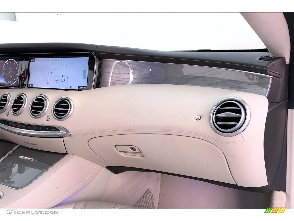 2017 S 550 4Matic Coupe - Ruby Black Metallic / designo Porcelain/Espresso photo #16
