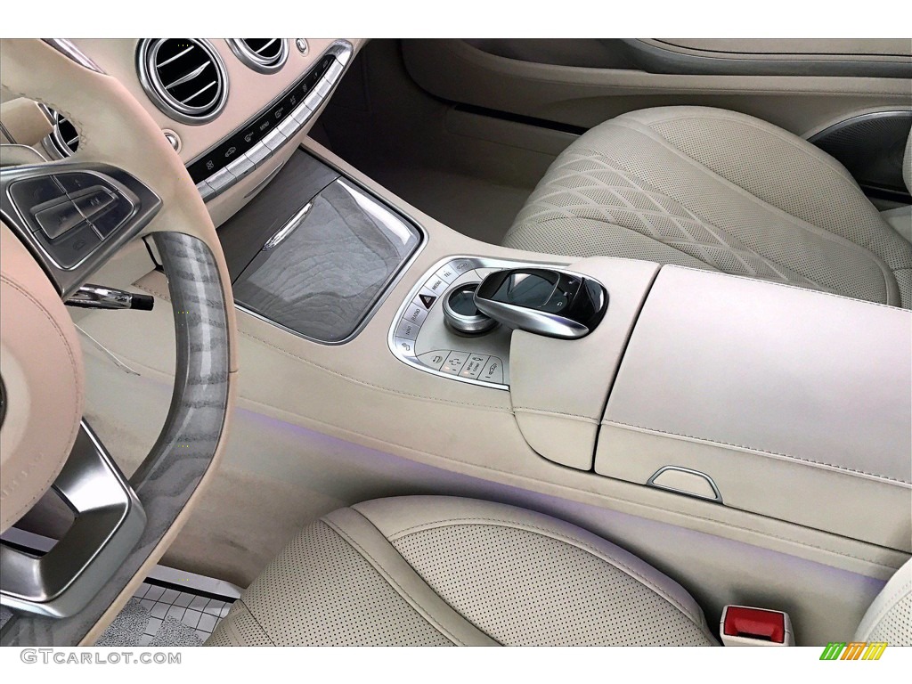 2017 S 550 4Matic Coupe - Ruby Black Metallic / designo Porcelain/Espresso photo #17