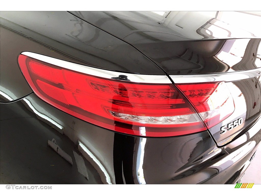 2017 S 550 4Matic Coupe - Ruby Black Metallic / designo Porcelain/Espresso photo #29