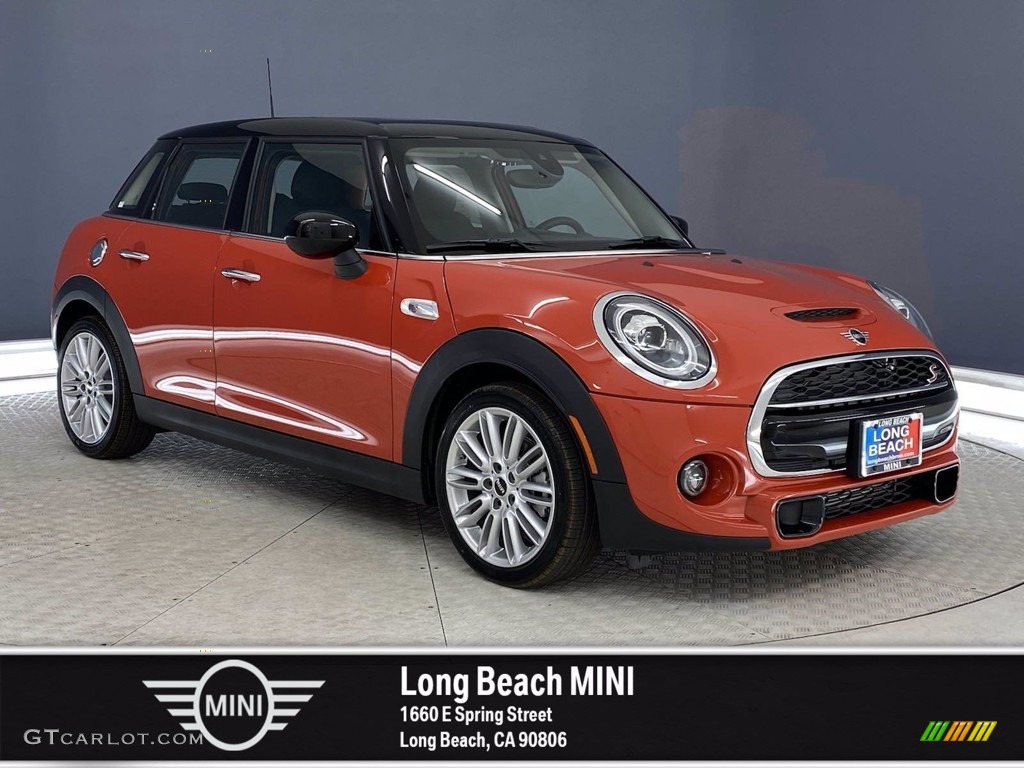 2021 Hardtop Cooper S 4 Door - Solaris Orange Metallic / Carbon Black photo #1