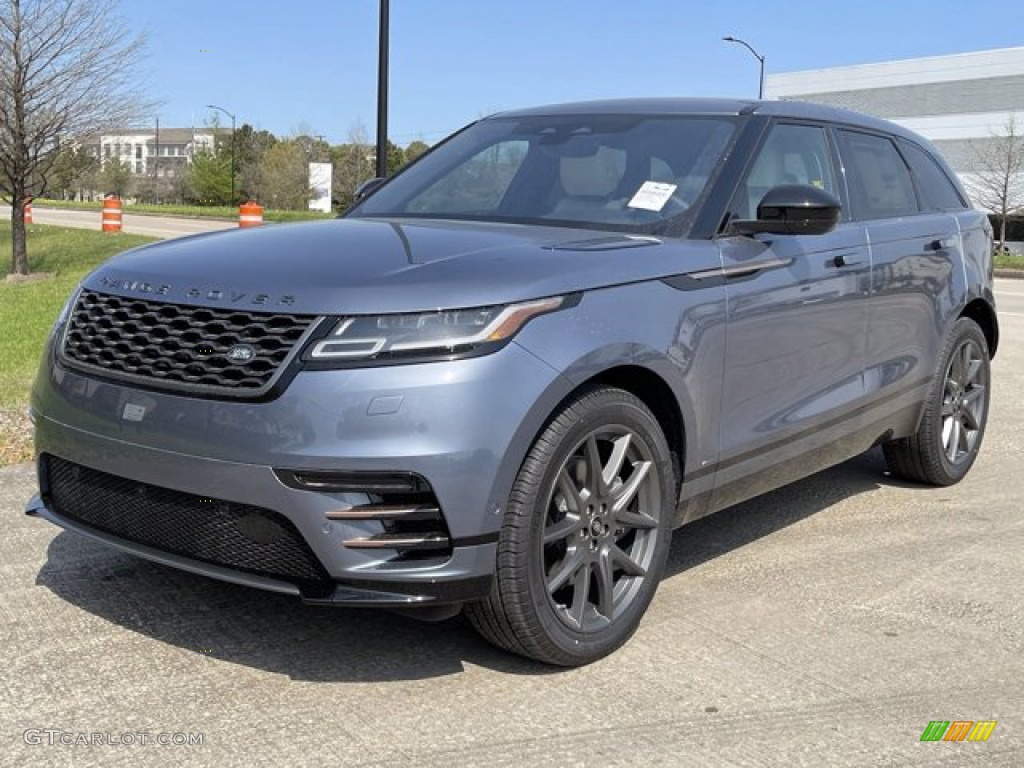 2021 Range Rover Velar R-Dynamic S - Byron Blue Metallic / Light Oyster/Ebony photo #2