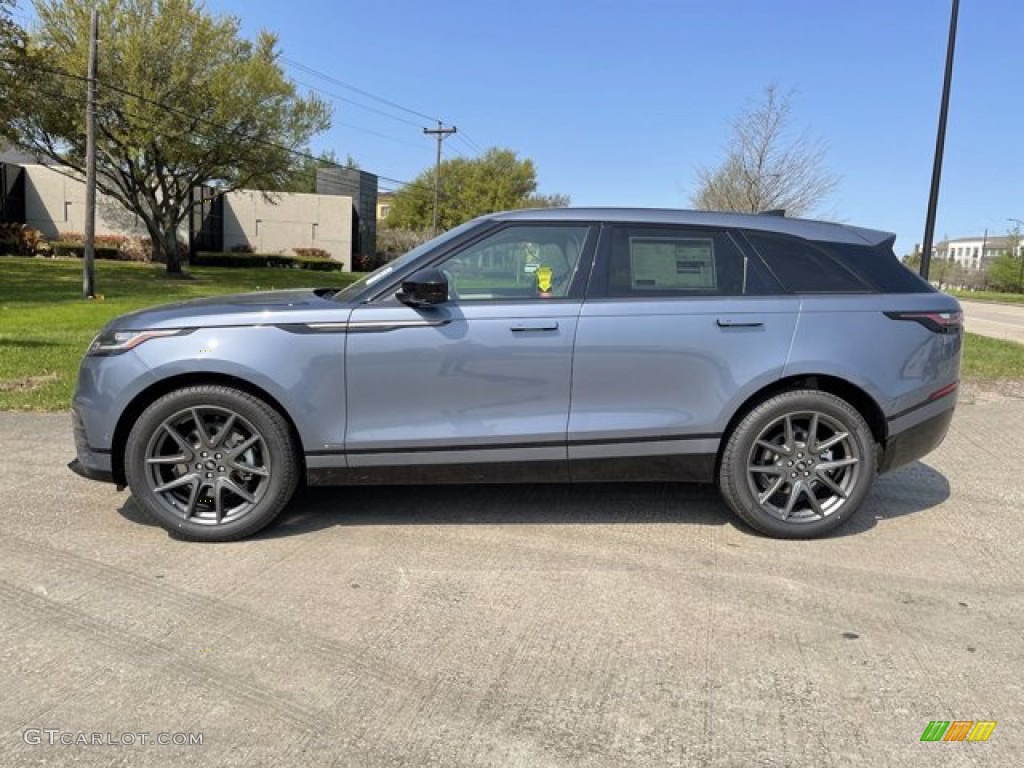 2021 Range Rover Velar R-Dynamic S - Byron Blue Metallic / Light Oyster/Ebony photo #7