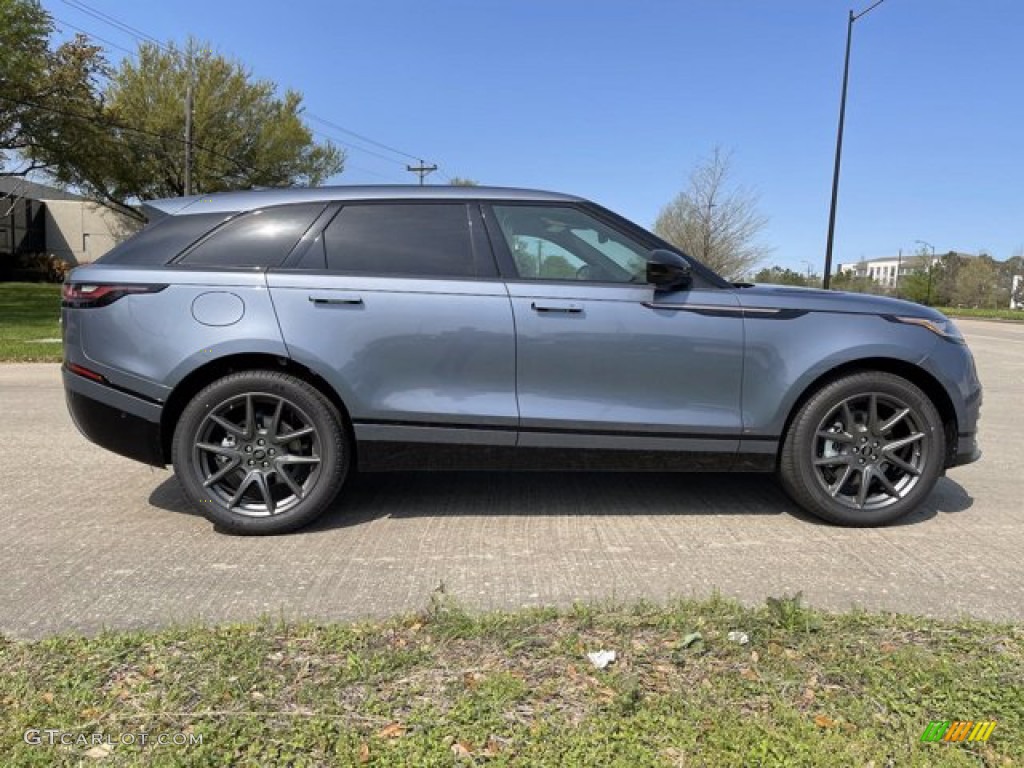 2021 Range Rover Velar R-Dynamic S - Byron Blue Metallic / Light Oyster/Ebony photo #8