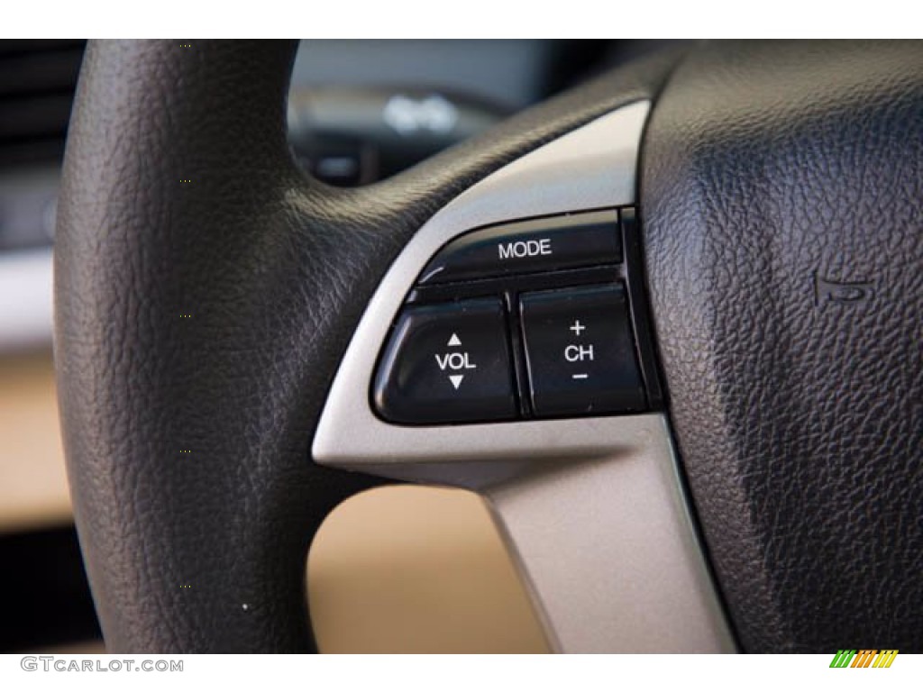2010 Honda Accord EX Coupe Black Steering Wheel Photo #141511489