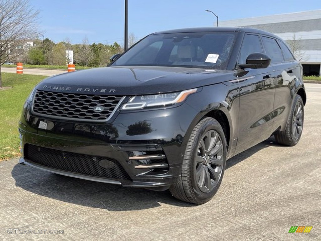 2021 Range Rover Velar R-Dynamic S - Santorini Black Metallic / Light Oyster/Ebony photo #2