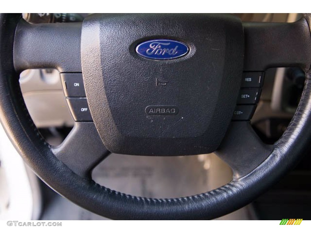 2008 Ford Ranger XLT SuperCab Medium Dark Flint Steering Wheel Photo #141511843