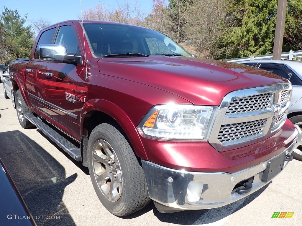 Delmonico Red Pearl 2016 Ram 1500 Laramie Crew Cab 4x4 Exterior Photo #141513573