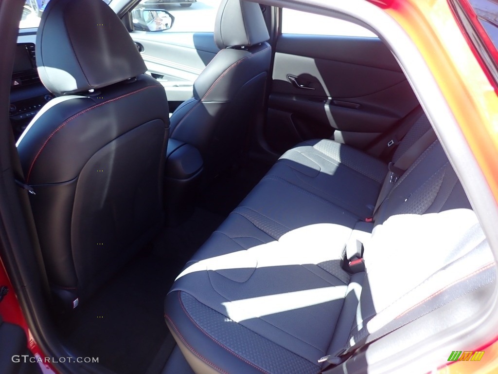 2021 Elantra N-Line - Scarlet Red Pearl / Black photo #7