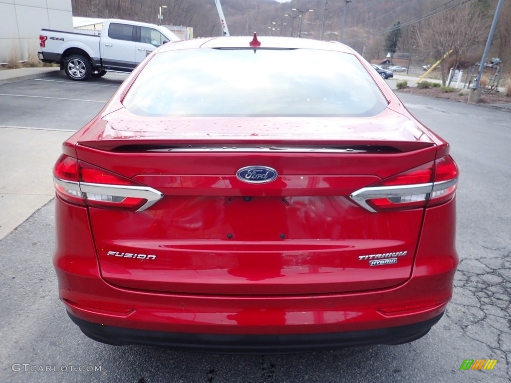 2020 Fusion Hybrid Titanium - Rapid Red / Ebony photo #3