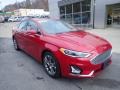  2020 Fusion Hybrid Titanium Rapid Red