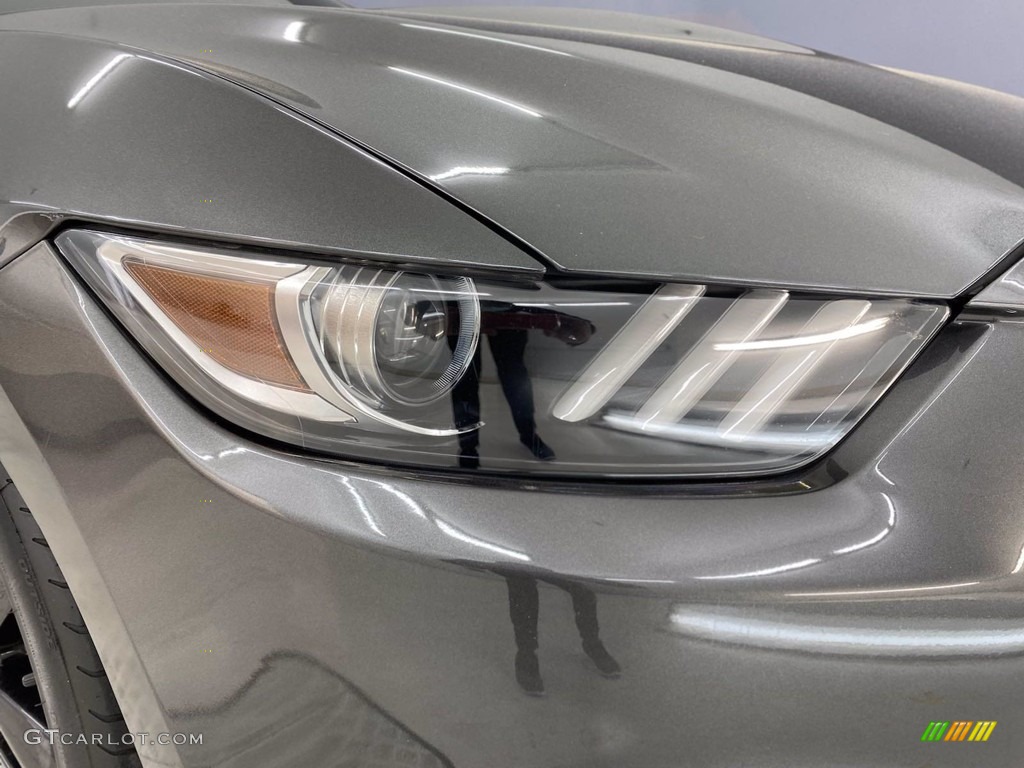 2016 Mustang EcoBoost Coupe - Magnetic Metallic / Red Line photo #7